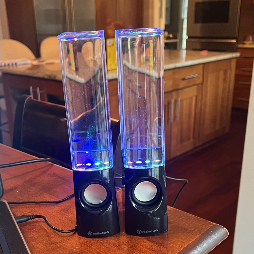 RadioShack colored Water Dancing Speakers